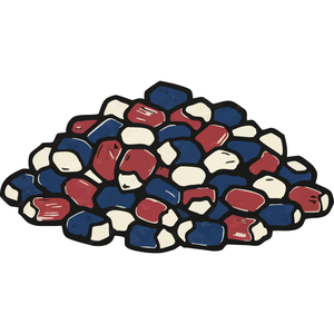 Colorful Flint Corn Kernels