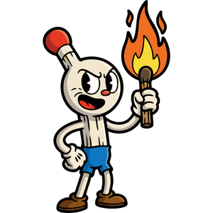 A Brave Matchstick Holding its Flame Like a Torch