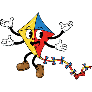 A Cheerful Kite Flying High in the Sky