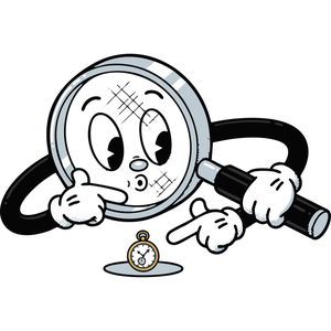 A Curious Magnifying Glass Inspecting a Clue