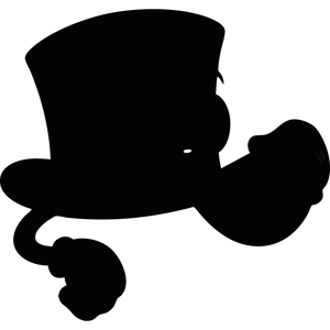 A Dapper Top Hat Tipping Itself Politely