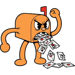 A Grumpy Mailbox Full of Letters