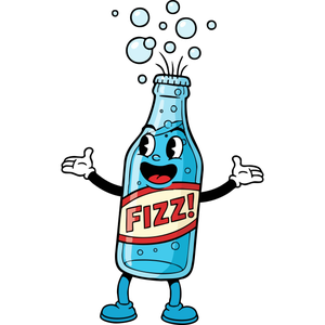 A Happy, Fizzing Bottle of Soda