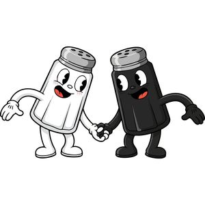 A Happy Couple of Salt and Pepper Shakers