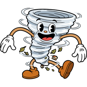 A Mischievous, Spinning Tornado