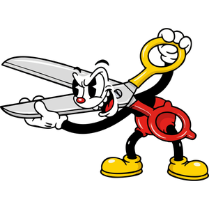 A Mischievous Pair of Scissors Ready to Snip