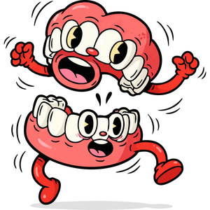 A Pair of Chattering, Bouncing False Teeth