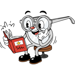 A Pair of Eyeglasses Reading a Book