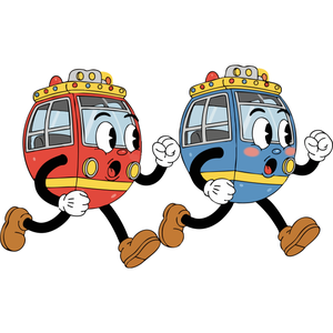 A Pair of Runaway Ferris Wheel Cars