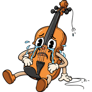 A Sad Violin with a Broken String