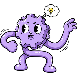 A Single, Thinking Gear in Motion