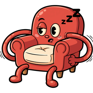 A Sleepy Armchair Inviting a Rest