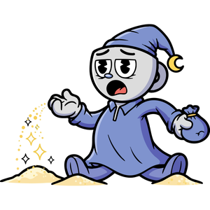 A Sleepy Sandman Sprinkling Sleepy Dust