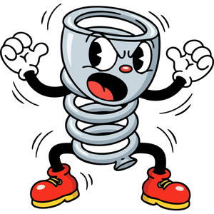 An Uncontrollable, Bouncing Bed Spring