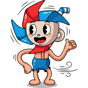 a Cheerful, Spinning Pinwheel