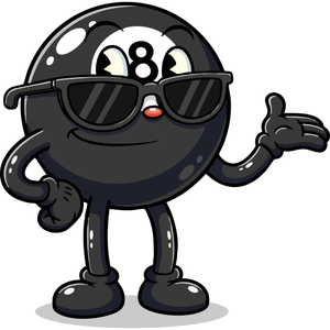 a Cool 8-Ball with Sunglasses