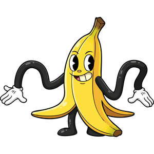 a Goofy Banana Peel Waiting for a Slip