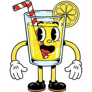 a Happy Glass of Lemonade