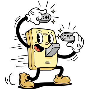 a Light Switch Turning Itself On and Off