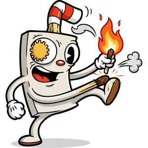 a Match Striking Itself to Light Up
