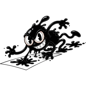 a Mischievous, Spreading Ink Blot